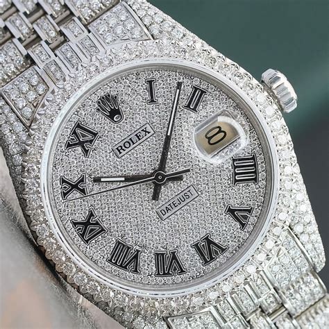 rolex datejust mens watch with diamonds|Rolex full diamond watch price.